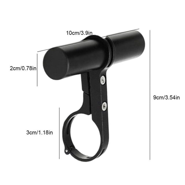 pitrice Bike Handlebar Extender Handle Bar Extended Bracket Extension Alloy Holder Mount, Black, 10cm, Extended Bracket
