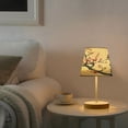 thumbnail image 4 of Table Lamp Medium 7.9x11.8 Inches Table Lamps Night Light Tools & Home Improvement Bedroom Lamp Guest Room Lamp Study Lamp Office Lamp Red Cherry Blossom, 4 of 7