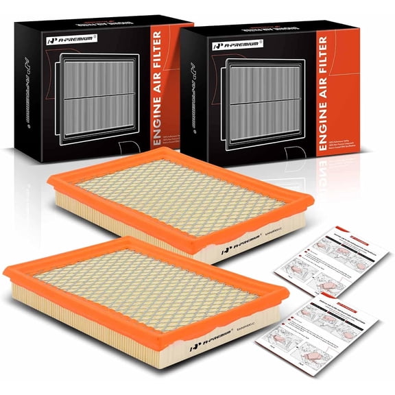 A-Premium 2-PC Engine Air Filter Compatible with Nissan & Infinit Models - Rogue, Sentra, 300ZX, Juke, FX35, FX37, FX50, M56, Q50, Q60, Q70, Q70L, QX70