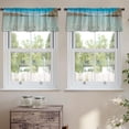 thumbnail image 2 of LALILO Kitchen Curtain Valance Beach California Sea Mexico Rod Pocket Window Curtain 52"x 18" Set of 2, 2 of 5
