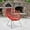 Red, variant on VibrantEcho Grey Papasan Bungee Lounge Chair