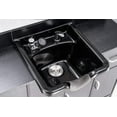 thumbnail image 4 of BarberPub Salon Shampoo Backwash Station with Sink, Shampoo Bowl for Salons, Barber Shop 7139, 4 of 9