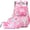 3pcs Set- Pink, variant on Ludolm Backpack Bookbag for School Bags Multi-pocket Backpack for School Elementary Students Schoolbags Casual Knapsack