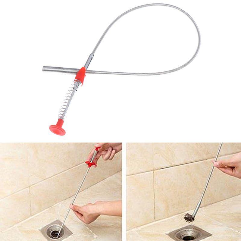 Kitchen Sink Cleaning Hook Sewer Dredging Device Spring Pipe Hair Removal Tool 