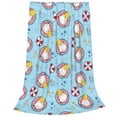 thumbnail image 2 of Honeii Gnome Pool Party Print Fleece Blanket - Throw Blanket for Bed, Sofa, Couch, Camping, and Travel , Microplush Ultra Soft Warm Blanket-40"x30", 2 of 7
