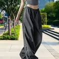 thumbnail image 3 of Cotton Parachute Cargo Pants Drawstring Elastic Waist Y2k Style Loose Trousers, 3 of 9