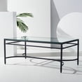 thumbnail image 2 of Safavieh Abelard Glam Glass Cocktail Table, Black, 2 of 10