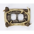 thumbnail image 4 of HiEnd Accents Rustic Antler Double Rocker Decorative Wall Plate, 4 of 5