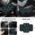 thumbnail image 5 of Jeiento Flower Front Car Seat Covers Full Set Steering Wheel Cover Seat Belt Covers Armrest Mat Trash Bag Air Vent Bag Rear View Mirror Cover Coasters Key Ring, 12 PCS Auto Accessory Decoration, 5 of 9
