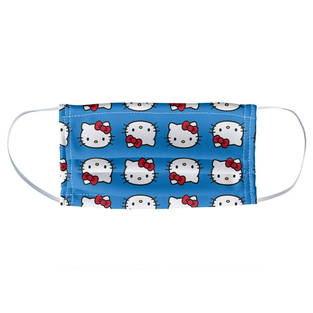 Hello Kitty Face Pattern 1 Ply Reusable Face Mask Covering Unisex Walmart Com Walmart Com