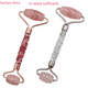 thumbnail image 1 of Rodillo masajeador de jade con mango acrílico, rodillo de masaje de Jade de cristal, juego de tabla de raspado, palo de belleza, 1 of 4