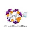 thumbnail image 2 of Halloween LED String Lights, Ghost Pumpkin and Bat Motif Decorative Lighting, Spooky Indoor Outdoor Festival Lights for Patio/Party Ambiance/Home Display, 118in 20 light: Constant + Flashing Mode, 2 of 9