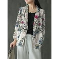 thumbnail image 3 of ZANZEA Women Suit Full Sleeve Buttons Up Turn Down Collar Office Coat Cardigan, 3 of 5