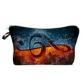 thumbnail image 2 of Toiletry Bags Musical Instrument Print Multipurpose Portable Hanging Ring Lightweight Cosmetic Handbag for Vacation, 2 of 8