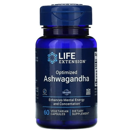 Life Extension - Optimized Ashwagandha Extract - Sensoril - 60 Vegetarian Capsules