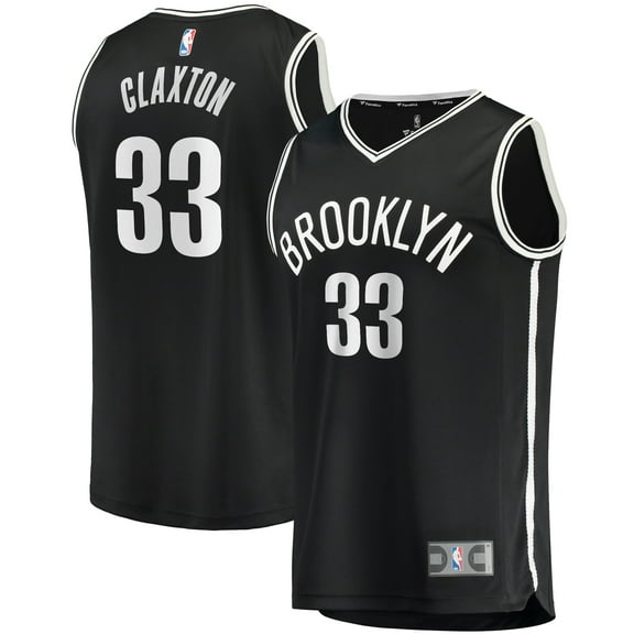 Men's Fanatics Nicolas Claxton Black Brooklyn Nets Fast Break Player Jersey - Icon Edition