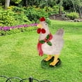 thumbnail image 3 of Linterna de pollo iluminada, estatuas navideñas de resina, decoración, estacas de jardín decorativas, accesorio navideño, linterna de pollo ligera par Grande sin luz Baoblaze Pollo Iluminado, 3 of 8