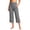 Gray, variant on OGLCCG Yoga Capris for Women Summer High Waisted Side Slit Capris Athletic Below the Knee Cropped Pants with Pockets,Khaki