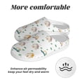 thumbnail image 6 of Fotbe Cartoon House Pattern Women's Fuzzy Curly Fur Memory Foam Loafer Slippers Indoor Outdoor Slippers Winter Home Shoes-37/38, 6 of 7