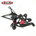 thumbnail image 4 of Arashi (Version 2.0) Rearsets for Suzuki GSX-R 600 750 2006 - 2010 2007 2008 2009 Motorcycle Accessories Adjustable Footrests Foot Peg Rear Sets GSXR600 GSXR750 K6 K7 K8 Black, 4 of 7