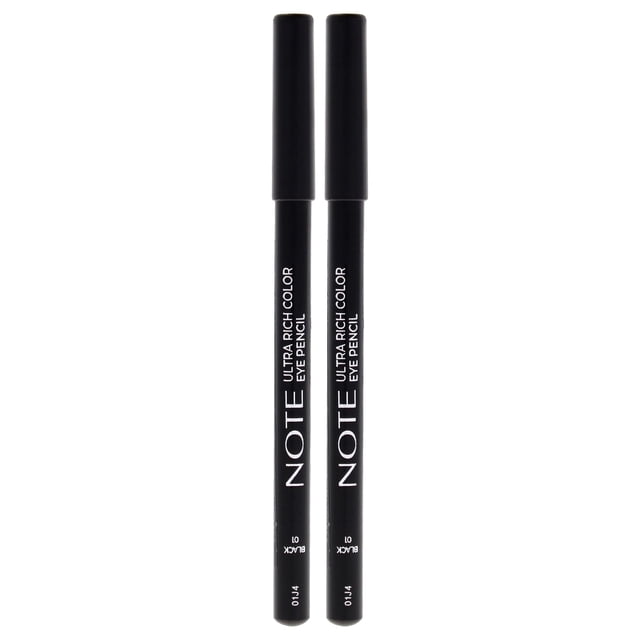 Lápiz para Ojos Note Cosmétique Ultra Color Intenso 01 Negro 1 mL x2