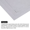 thumbnail image 4 of Unique Bargains 50Pcs Texture Paper Binding Covers, Binding Presentation Covers, 8.5x11 Inches, 8 Mil 65 Lb, White, 4 of 4