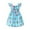 251252#RuffleBlueRose, variant on HILEELANG Toddler Girl Summer Dress Floral Ruffled Sleeve Backless Tie Back Crew Neck Sundress 2T