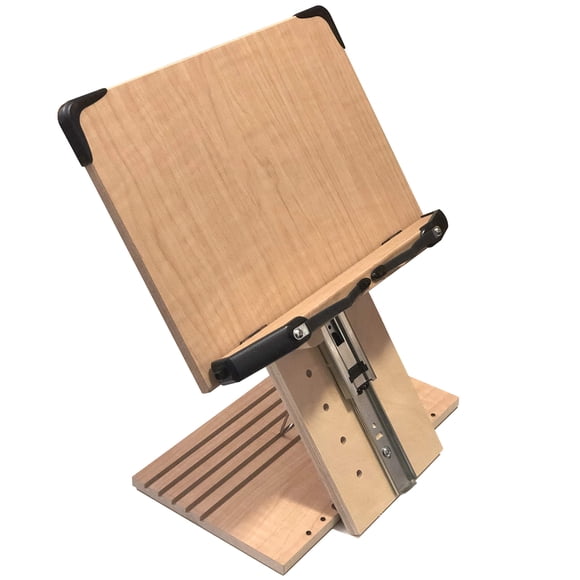 A+ Book Stand BS1500PRO Large Portable Height Adjustable Foldable Eye-Level Ergonomic Bookstand Holder for Reading Hands Free Large Thick Heavy Colle