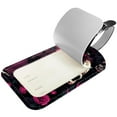 thumbnail image 2 of Square 2Pack PU Leather Skull Cruise Luggage Tag with Privacy Cover and Name ID Tag for Travel Handbags Backpacks Luggage Tags, 2 of 6