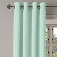 thumbnail image 3 of Ambesonne Green Grommet Curtain, Retro Little Polka Dots, 50" x 63", Mint Green White, 3 of 6
