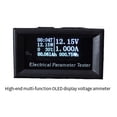 thumbnail image 2 of Probador Multifunción OLED de Voltaje, Corriente, Potencia, Temperatura, Tiempo, Capacidad y Energía, Instrumento de Medición Digital de 99 V/10 A, 2 of 5