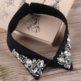 thumbnail image 2 of CAILDANL Detachable Blouse False Collar Shiny Rhinestone Fake Collar Choker Peter Pan Necklace, 2 of 3