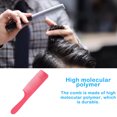 thumbnail image 3 of Peigne Fermé DIY Brosse de Coiffure Réutilisable Brosse de Coiffure Courbée Peigne Accessoires de Barbiers Outil de Coiffure Manche Rond Hommes Femmes Massage Rose, 3 of 7