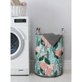 thumbnail image 3 of Botanical Laundry Bag, Arrangement of Flowers Blooming Garden Art, Hamper Basket with Handles Drawstring Closure for Laundromats, 13" x 19", Teal Coral, by Ambesonne, 3 of 4