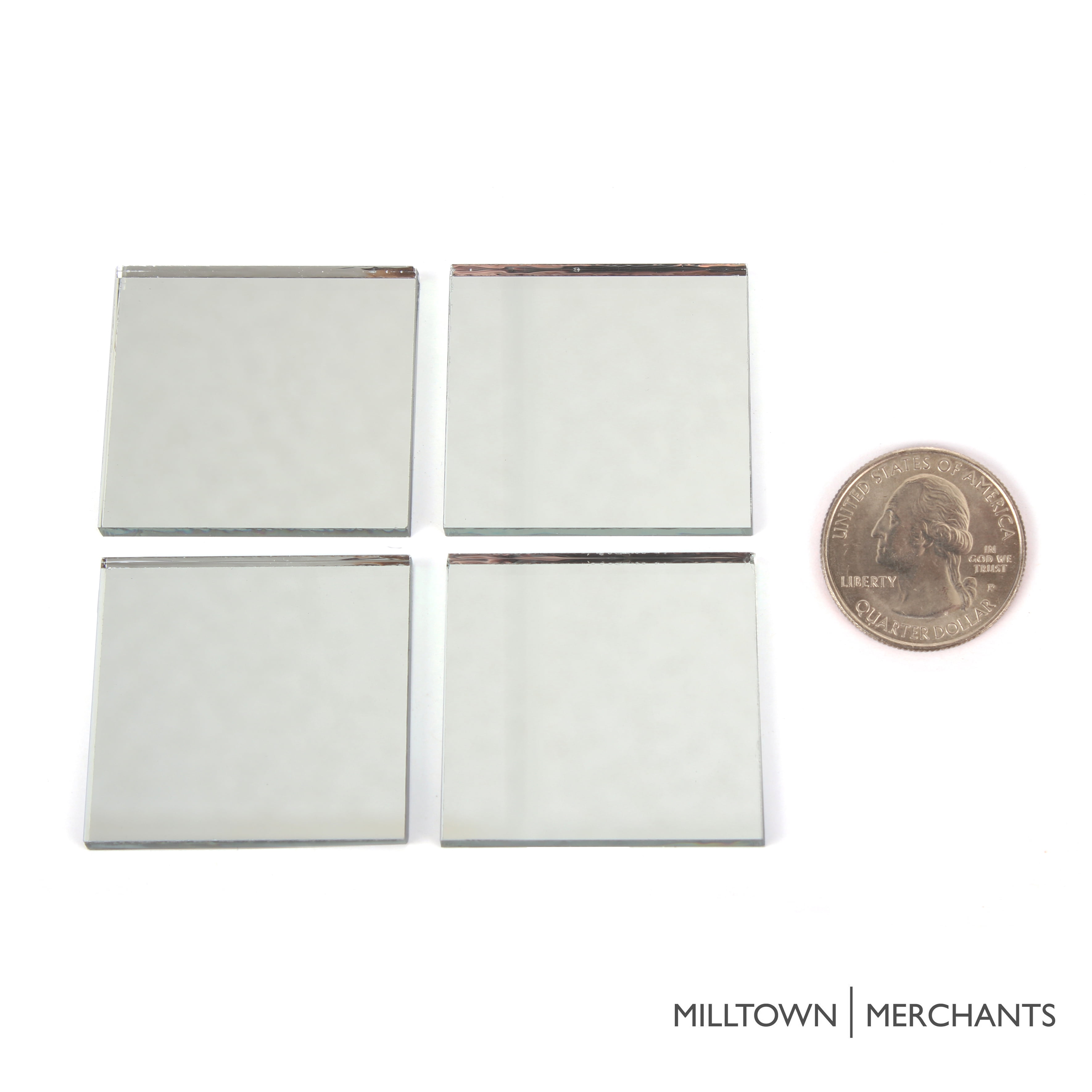 Milltown Merchants Mirror Mega Mosaic Tile 1.8 Inch Large (1 lb)