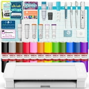 Silhouette White Cameo 4 w/ Deluxe Blade & Tool Pack, Mat Pack, Guides, Designs