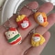 thumbnail image 2 of Llavero Kawaii Sanrio de dibujos animados, Hello Kitty Girl, juego de comida en forma de corazón, hamburguesa, patatas fritas, accesorios para bolsa, colgante bonito de Hello Kitty Fivean unisex, 2 of 2