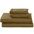 thumbnail image 2 of The Great American Store- Super Single Waterbed Sheets Attached (48 x 84) Inch, 100% Natural 650 TC Cotton, 4 PC Bed Sheet Set, 10 Inch Deep Pocket, Long Staple Cotton (Solid Taupe), 2 of 3