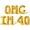 Gold, variant on Letter Balloons - OMG IM 40 16" Inch Alphabet Letters Foil Mylar Balloon 40th Birthday Party Banner (Gold)