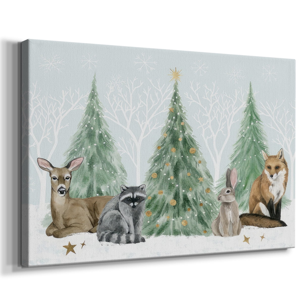 Christmas in the Forest Collection A- Gallery Wrapped Canvas