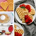 thumbnail image 3 of Premium Silicone Heart Shape Waffle Maker for Kids DIY Cake Mold, 3 of 5