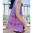 thumbnail image 2 of Kukuzhu Mesh Tote Bag for Women Large Hobo Bag Shoulder Bag Handmade Knitted Tote Bag Cute Purses Summer Handbag Beach Bag, 2 of 3