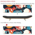 thumbnail image 2 of Bowling Skateboard Grip Tape Stickers Pack of Two, Emery Surface PVC Backing Size 8.8x32.6in/22.4x83 cm, 2 of 5