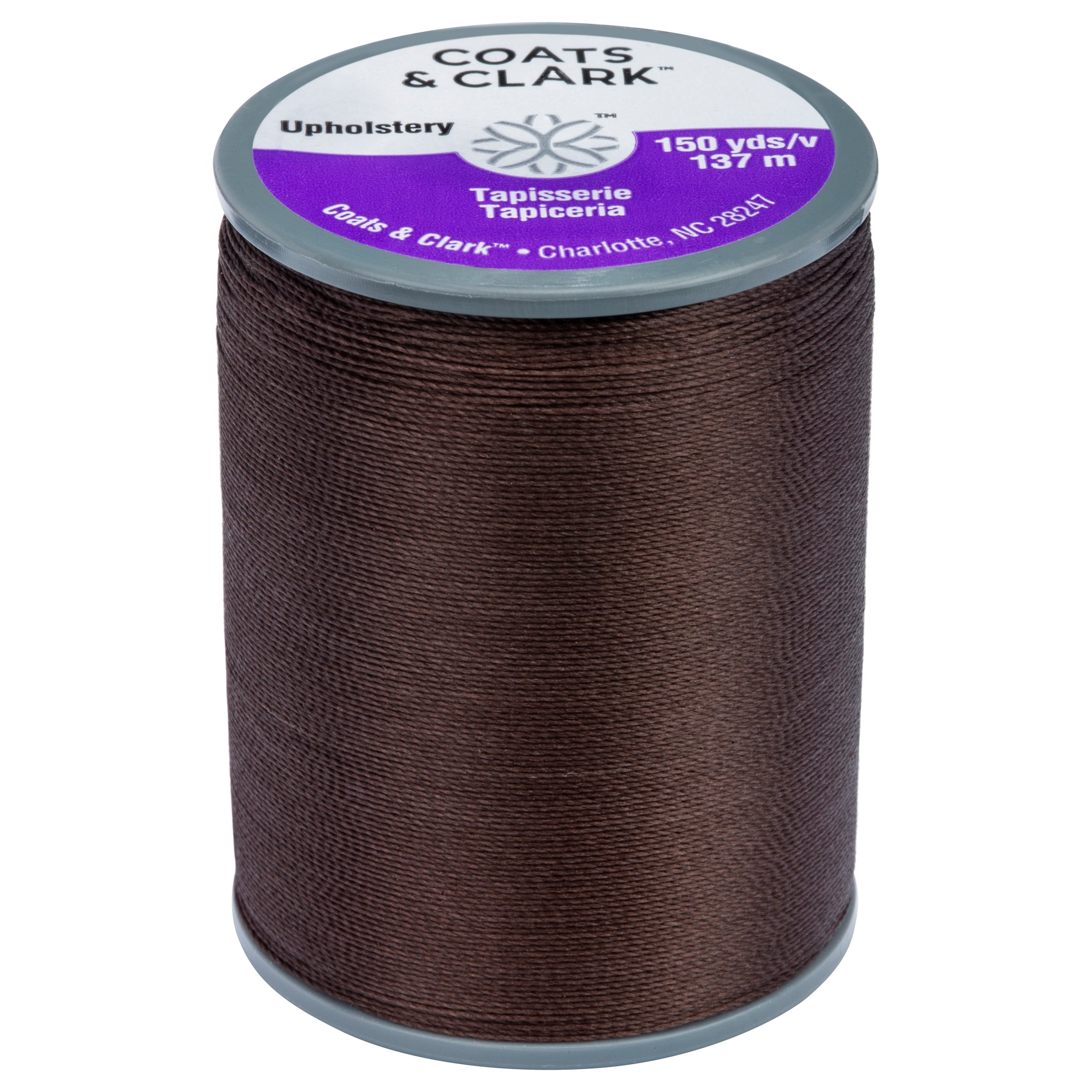 Coats & Clark Upholstery Chona Brown Nylon Thread, 150 Yards