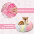 thumbnail image 4 of Round Dog Cat Bed Donut Cuddler, Faux Fur Plush Pet Cushion for Large Medium Small Dogs, Self-Warming and Cozy for Improved Sleep, 4 of 12