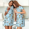 thumbnail image 4 of Gukieu Happy Easte Print Women's Nightgown, A-line Round Neck Short-sleeved Nightgown Pajamas Home Wear Suitable for Home and Outing, 4 of 6