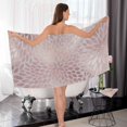 thumbnail image 7 of Rose Gold Abstract Floral Cotton Towel Set 2 Piece, 1 Bath Towels 1 Washcloth, Soft Fast Dry Absorbent Face Hand Towel for Bathroom Hotel Gym Spa and Beach, 7 of 7