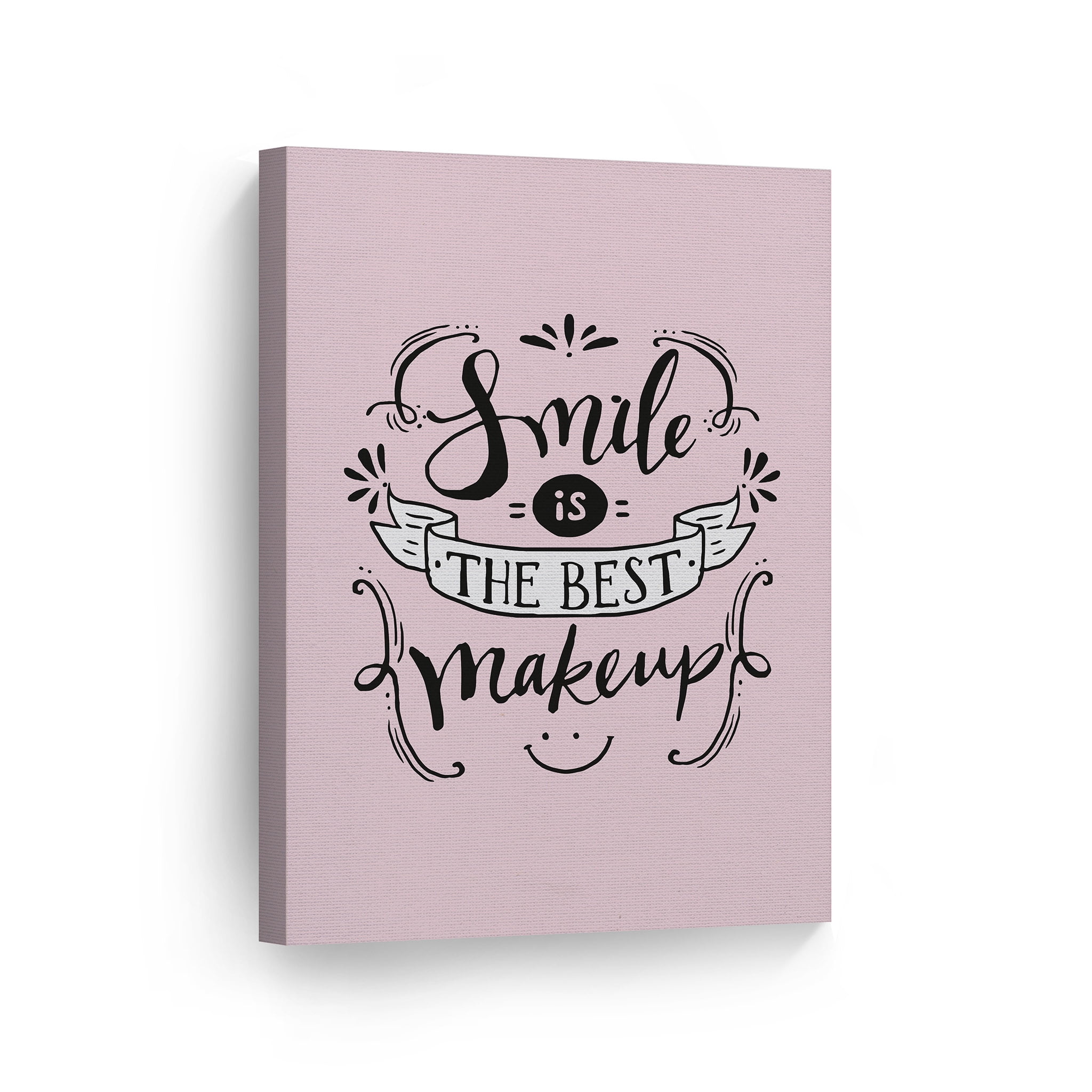 Smile is the best makeup Quotation Wall Decor Art Print on Dictionary page 