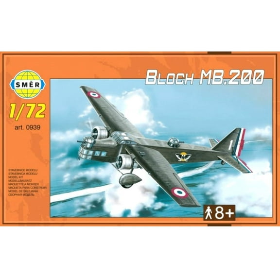 Bloch MB 200, French Bomber (1/72 model kit)
