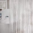 thumbnail image 1 of Cortina de ducha resistente al moho 180 x 180 cm Cortina de ducha translúcida 0,1 mm EVA Cortina de ducha 3D lavable impermeable 12 anillas Cortina de baño PVC, 1 of 7